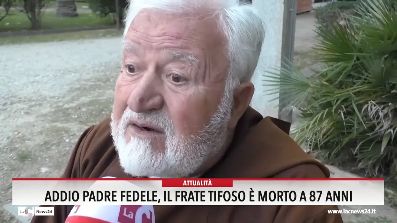 Addio Padre Fedele, il frate è morto a 87 anni