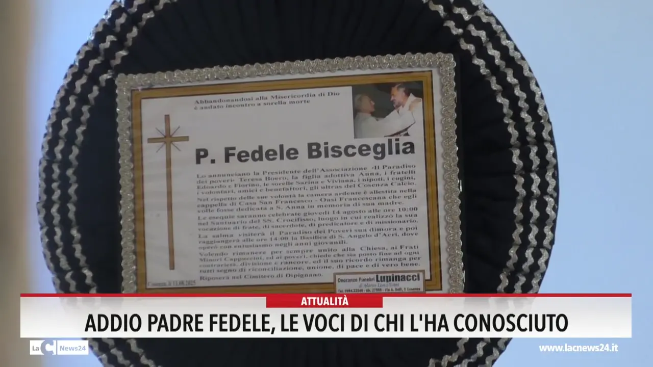 Addio Padre Fedele, le voci di chi l'ha conosciuto