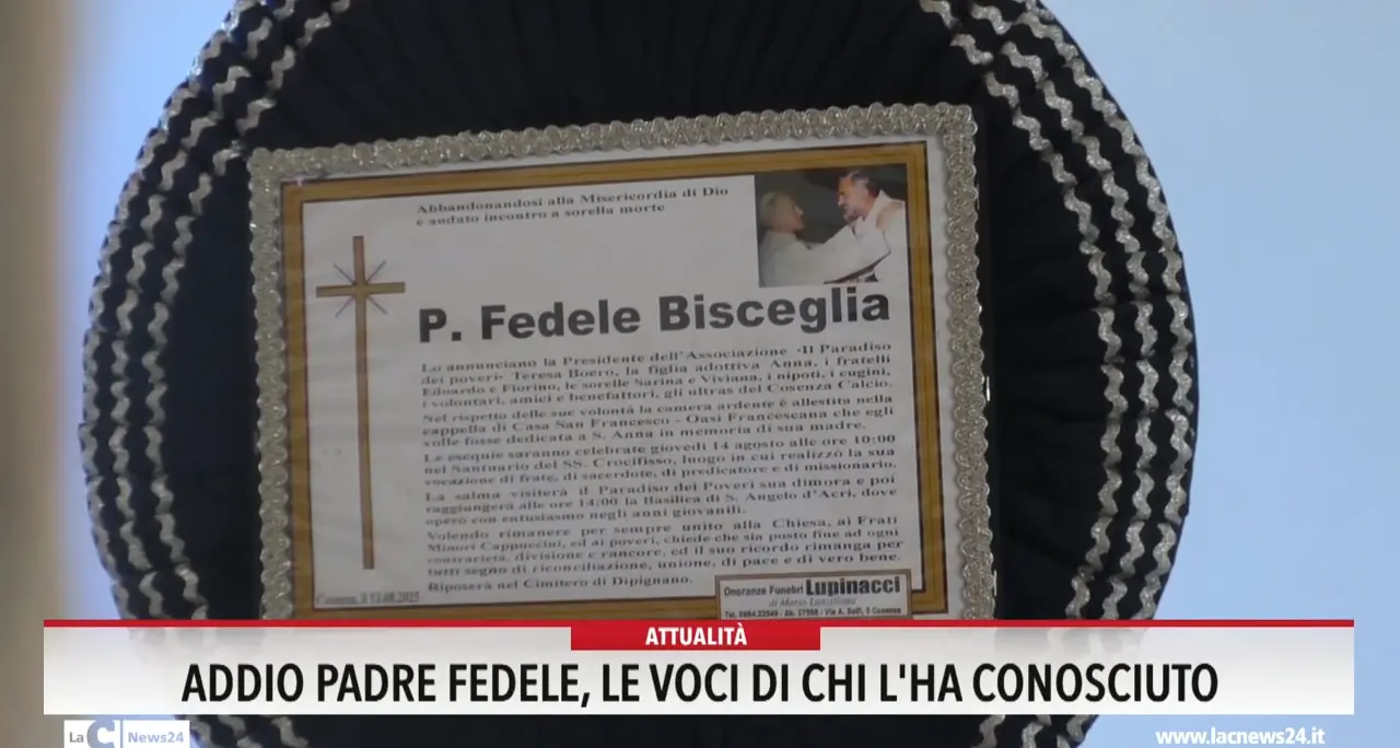 Addio Padre Fedele, le voci di chi l'ha conosciuto