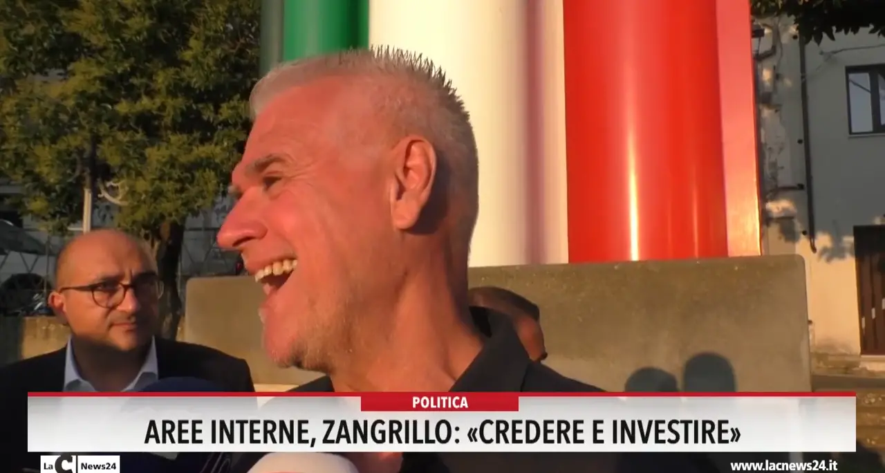 Aree interne, Zangrillo: «Credere e investire»