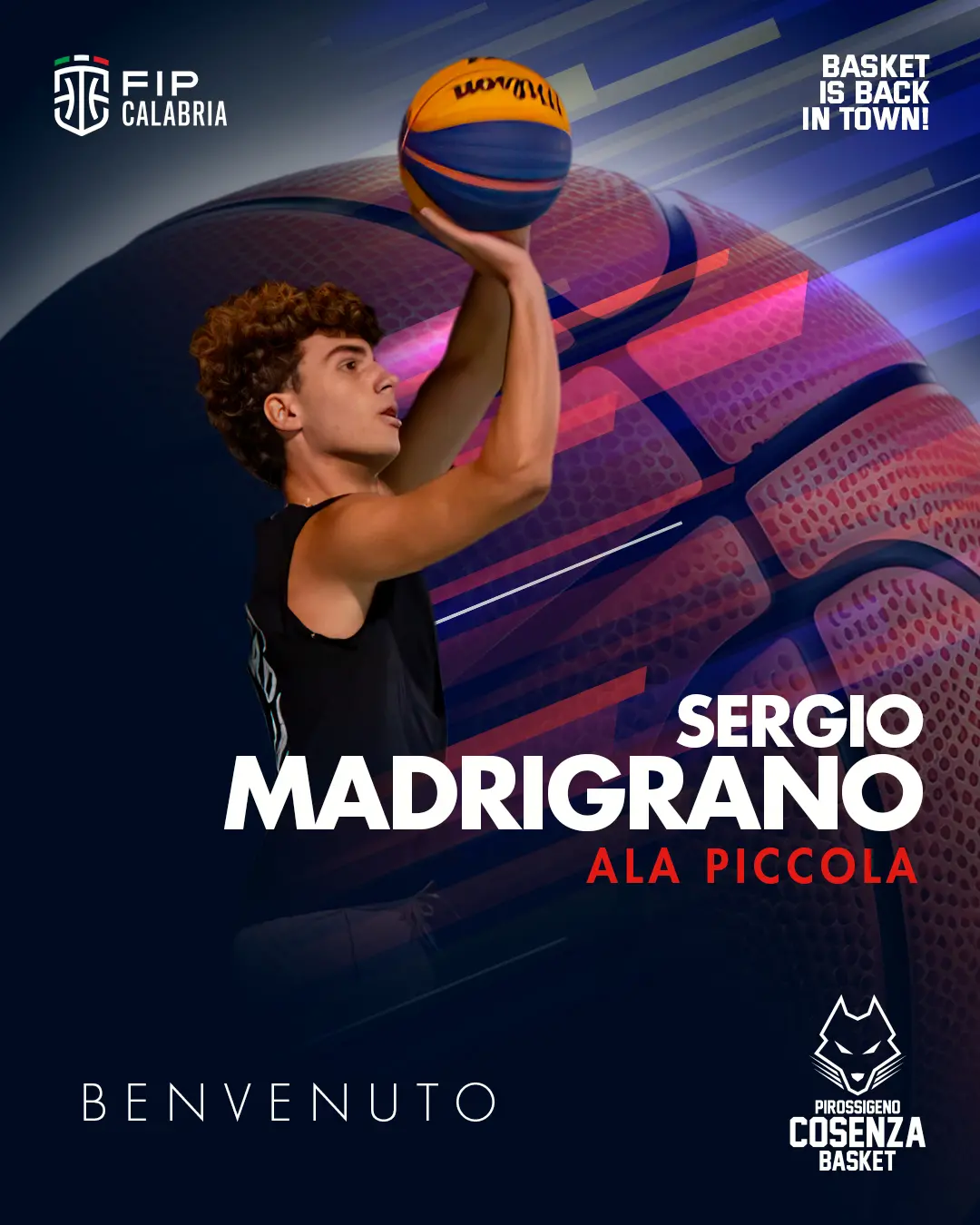 Basket, Sergio Madrigrano alla Pirossigeno Cosenza\n