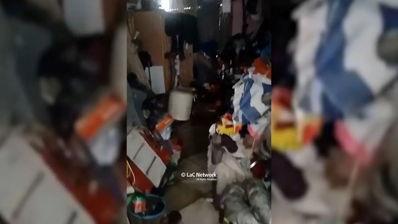 <p>Il fermo immagine del drammatico video</p>\\n