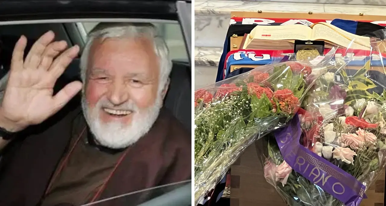 Oggi l’ultimo saluto al “frate-ultrà” Padre Fedele, i funerali ora in DIRETTA su LaC Tv\u00A0\n