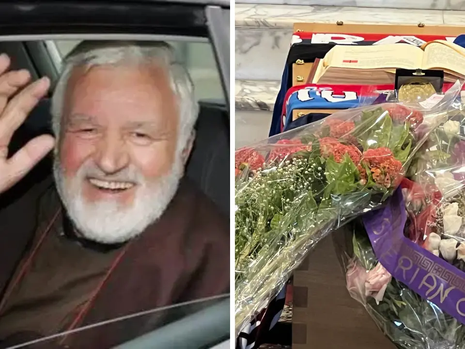 Oggi l’ultimo saluto al “frate-ultrà” Padre Fedele, i funerali ora in DIRETTA su LaC Tv