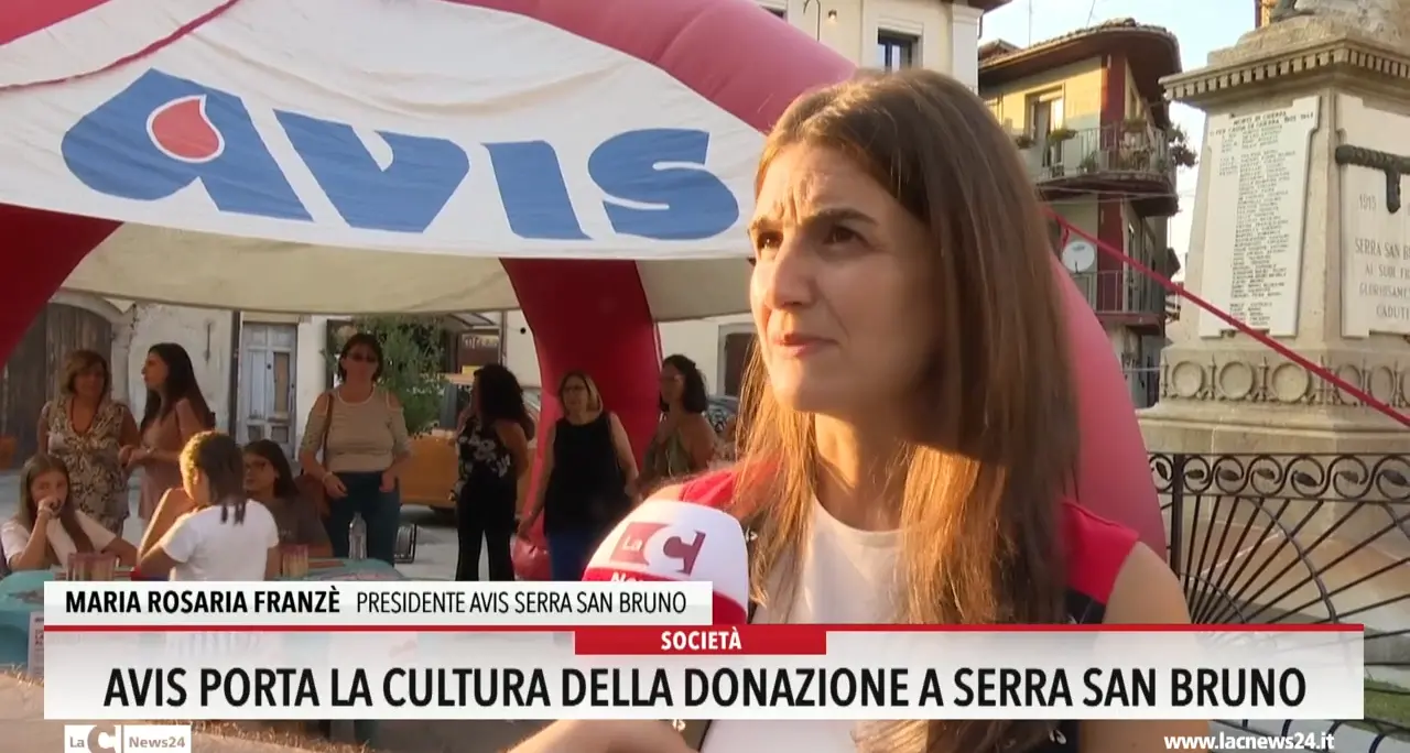 Avis porta la cultura della donazione a Serra San Bruno