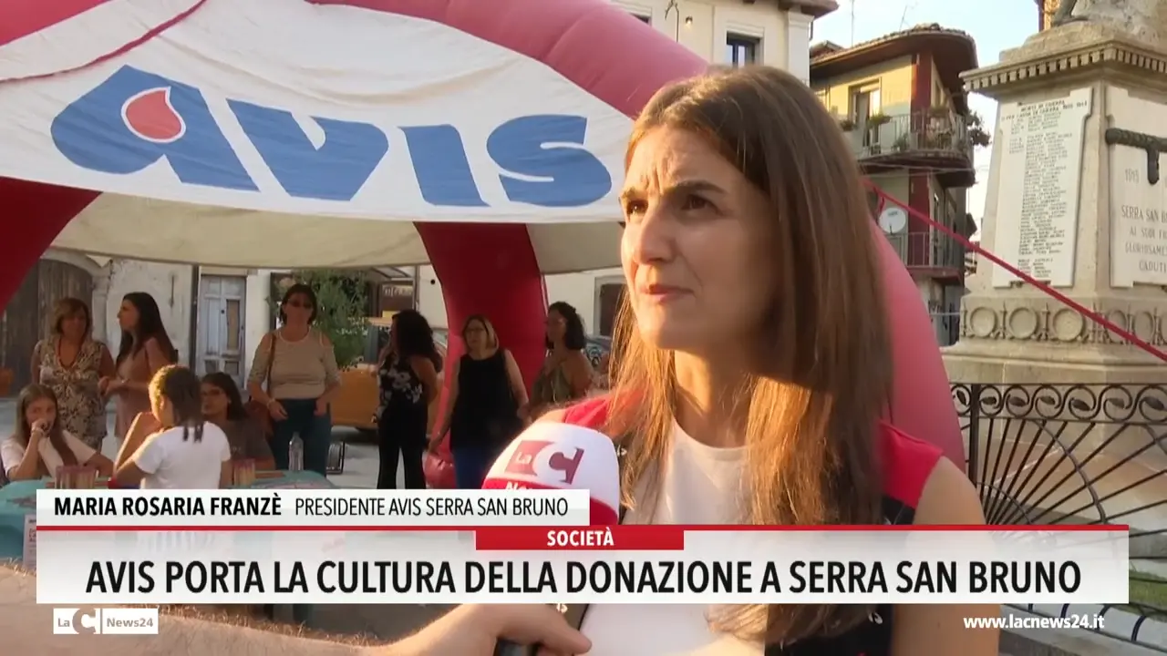 Avis porta la cultura della donazione a Serra San Bruno