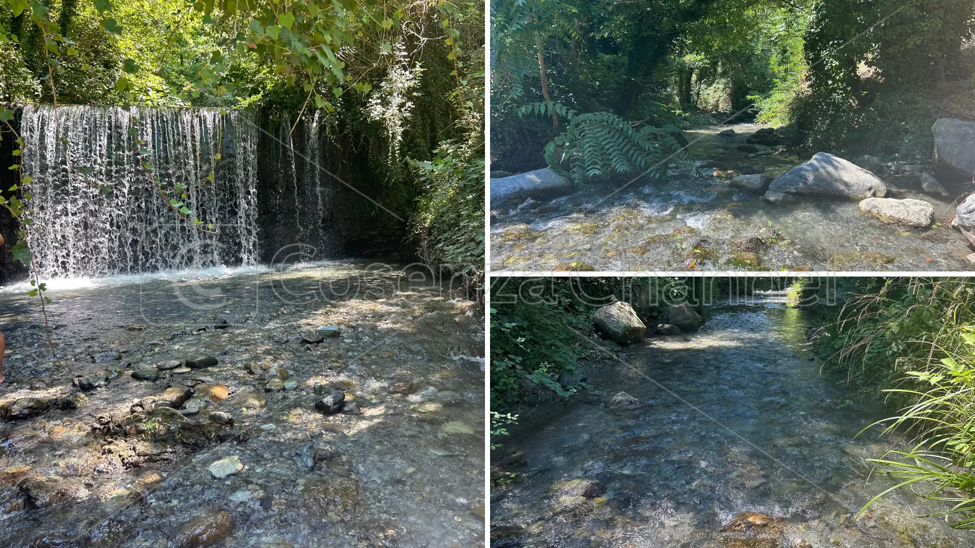 Le gelide cascate di Fiume di Mare, a Fiumefreddo Bruzio il\u00A0rimedio naturale al caldo torrido