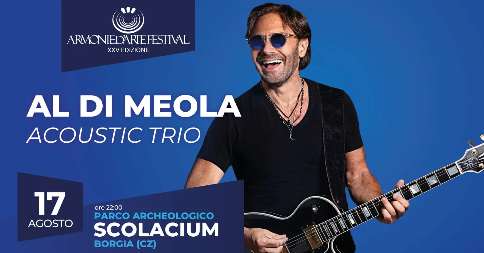 Una leggenda della chitarra a Borgia: il 17 agosto all’Armonie d’arte Festival arriva Al Di Meola\n