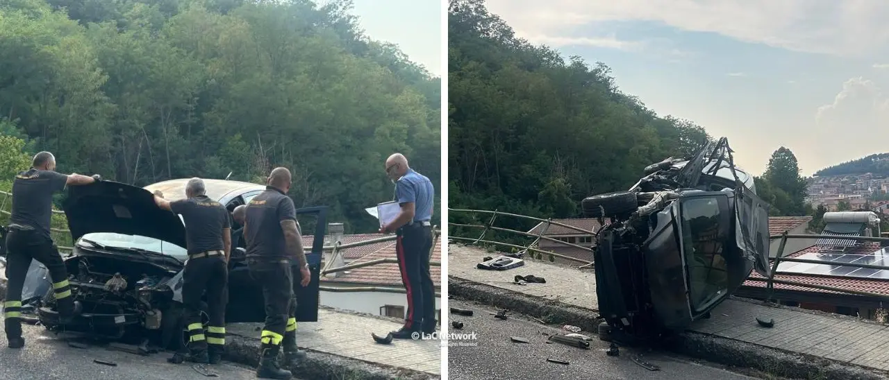 Acri, perde il controllo della macchina e va a finire contro il muro: ferito un 25enne\n