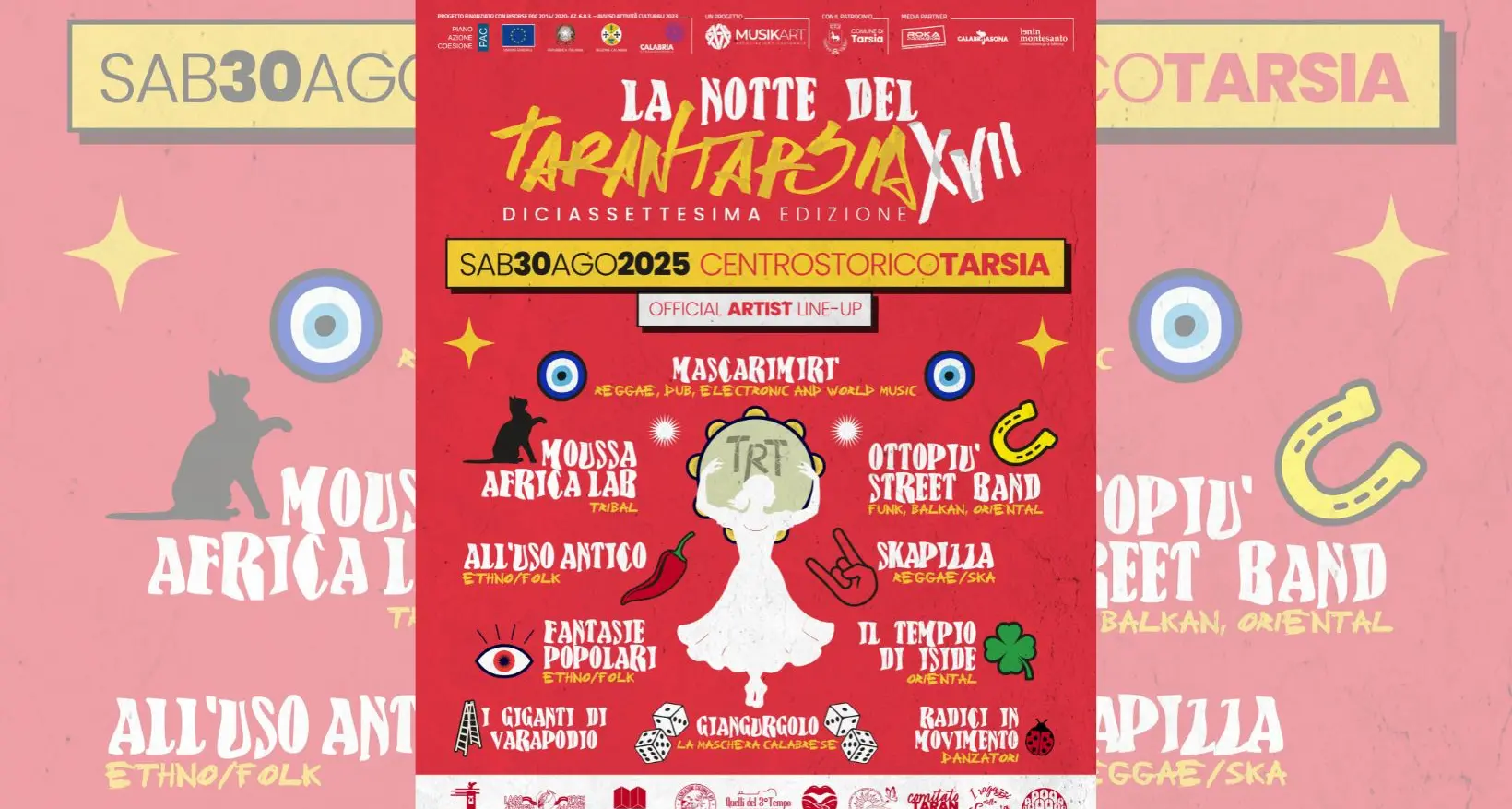 Tarsia si accende per la 17esima Notte del Tarantarsia: suoni, danze e identità dal mondo\n