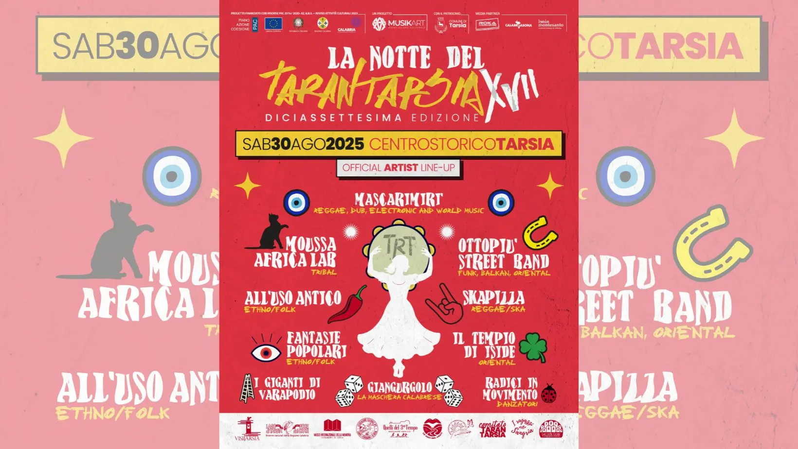 Tarsia si accende per la 17esima Notte del Tarantarsia: suoni, danze e identità dal mondo\n