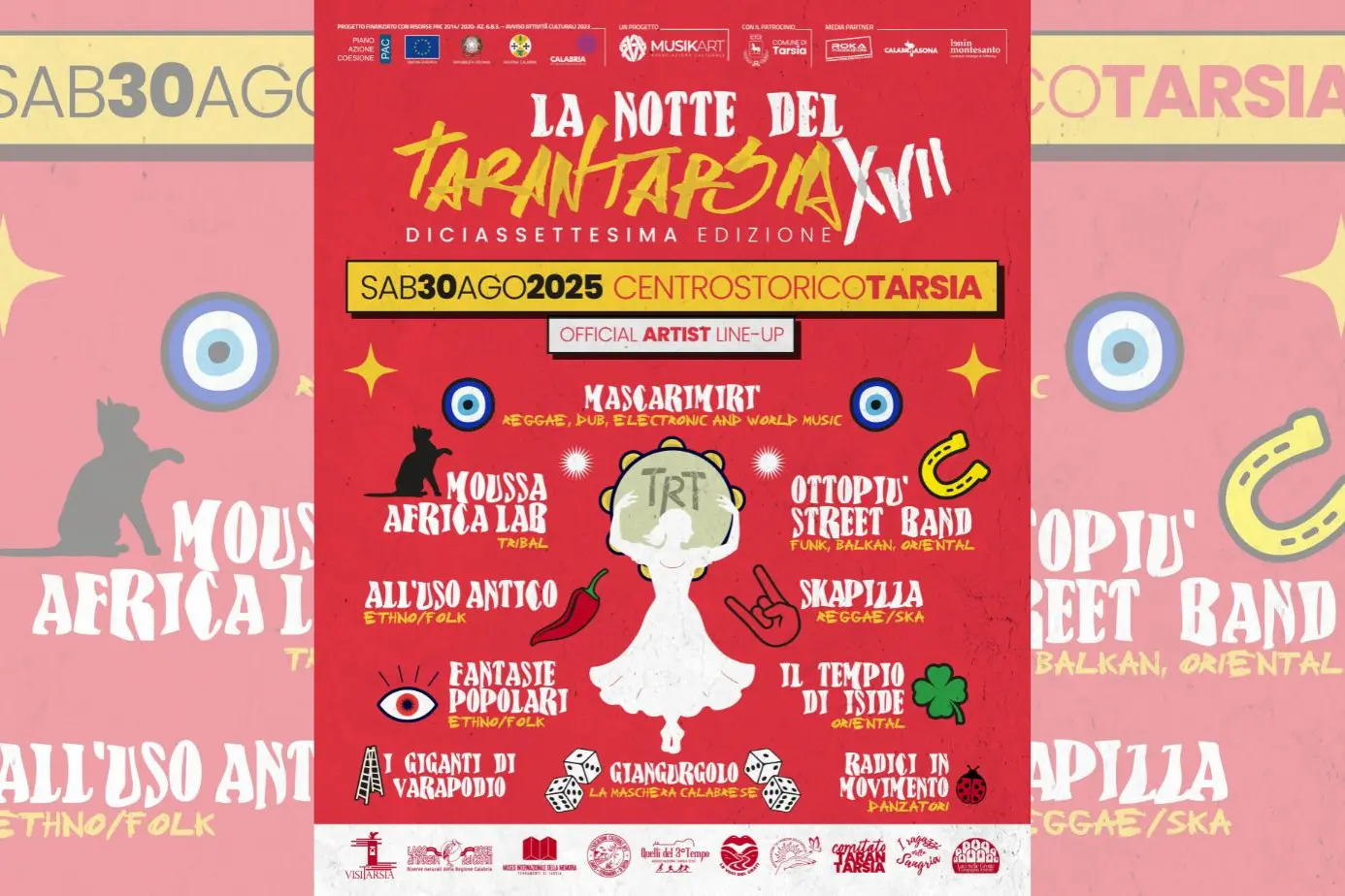 Tarsia si accende per la 17esima Notte del Tarantarsia: suoni, danze e identità dal mondo\n