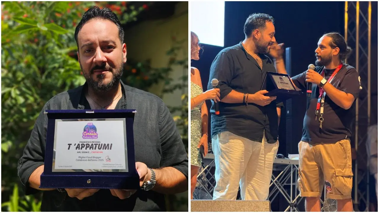 Dal web alla piazza: Francesco “T’appatumi” Messina premiato come miglior food blogger calabrese\n