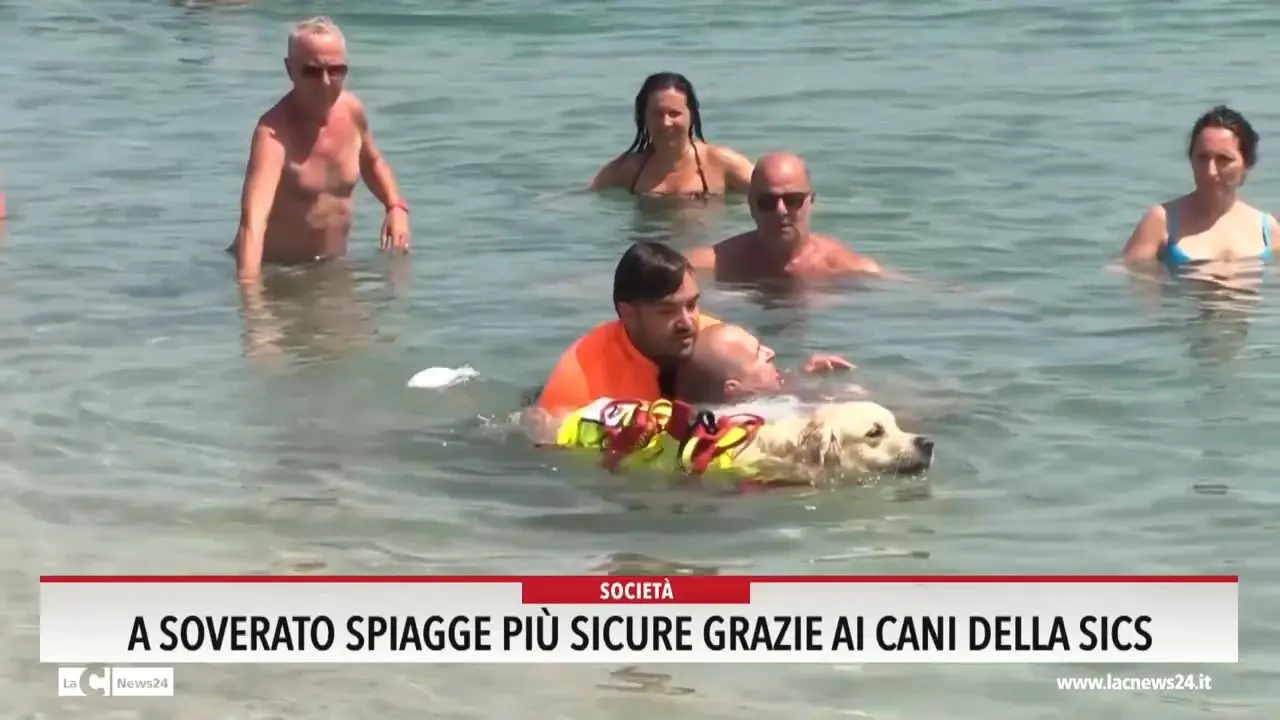 A Soverato spiagge più sicure grazie ai cani della Sics