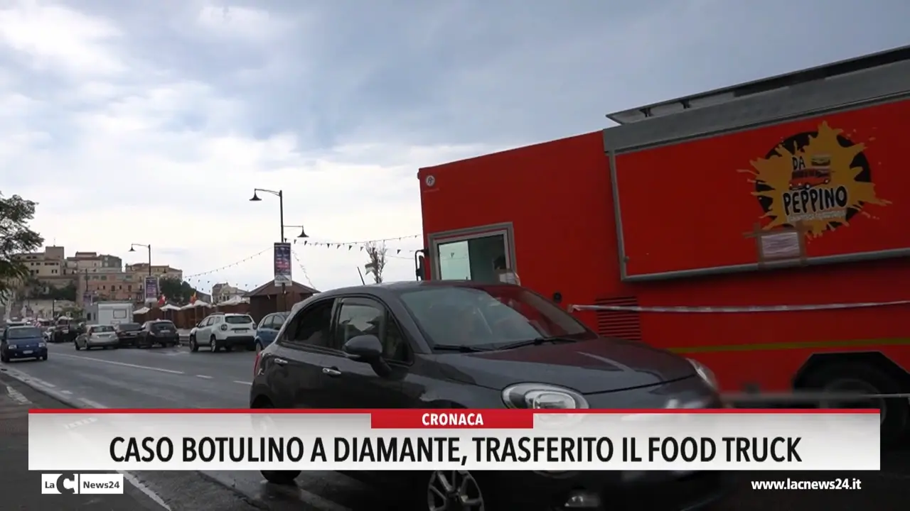 Caso botulino, a Diamante trasferito il food truck