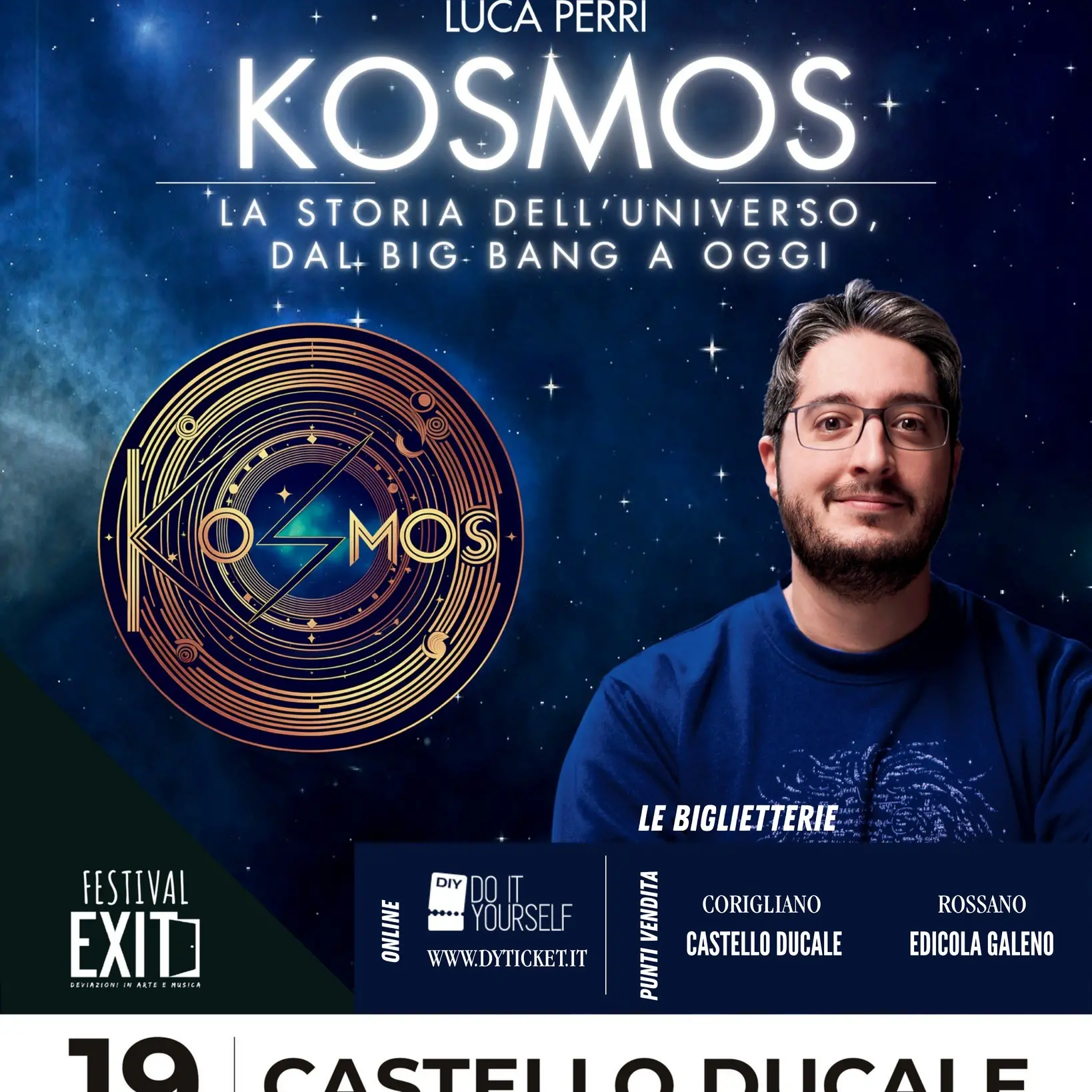 Corigliano Rossano, Luca Perri racconta l’universo al Castello Ducale\n