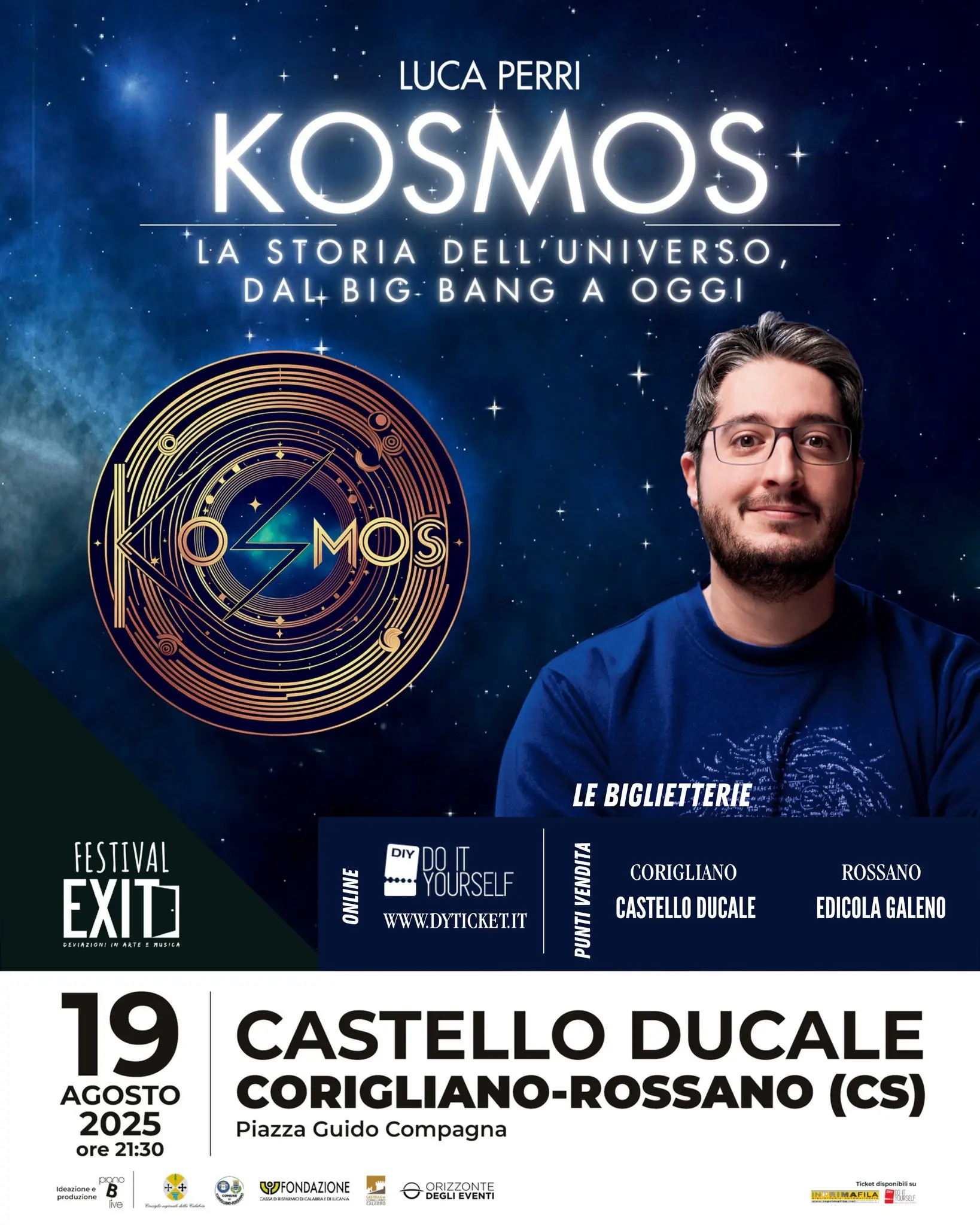 Corigliano Rossano, Luca Perri racconta l’universo al Castello Ducale\n
