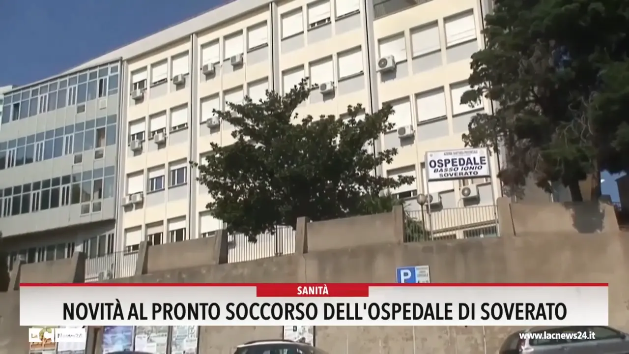 Novità al Pronto soccorso dell'ospedale di Soverato