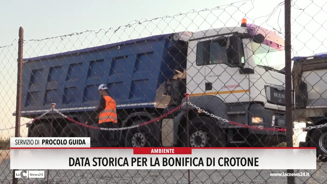Data storica per la bonifica di Crotone