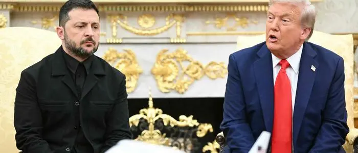 Incontro Trump-Zelensky alla Casa Bianca: «Pronti a un trilaterale con Putin». Arrivati i leader europei\n