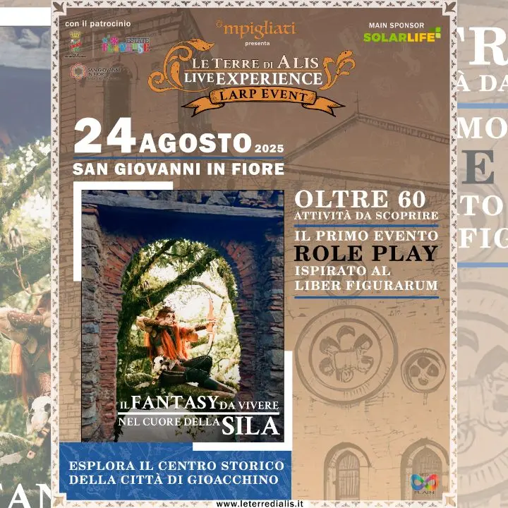 A San Giovanni in Fiore sale l’attesa per Le Terre di Alis, l’evento fantasy-medievale ispirato a Gioacchino da Fiore