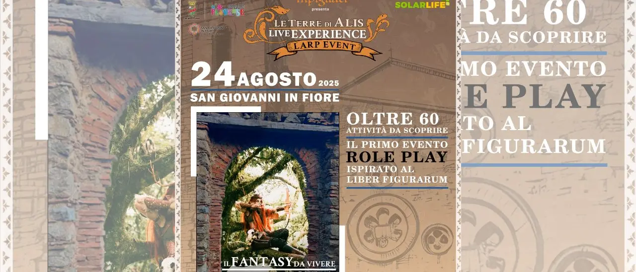 A San Giovanni in Fiore sale l’attesa per Le Terre di Alis, l’evento fantasy-medievale ispirato a Gioacchino da Fiore
