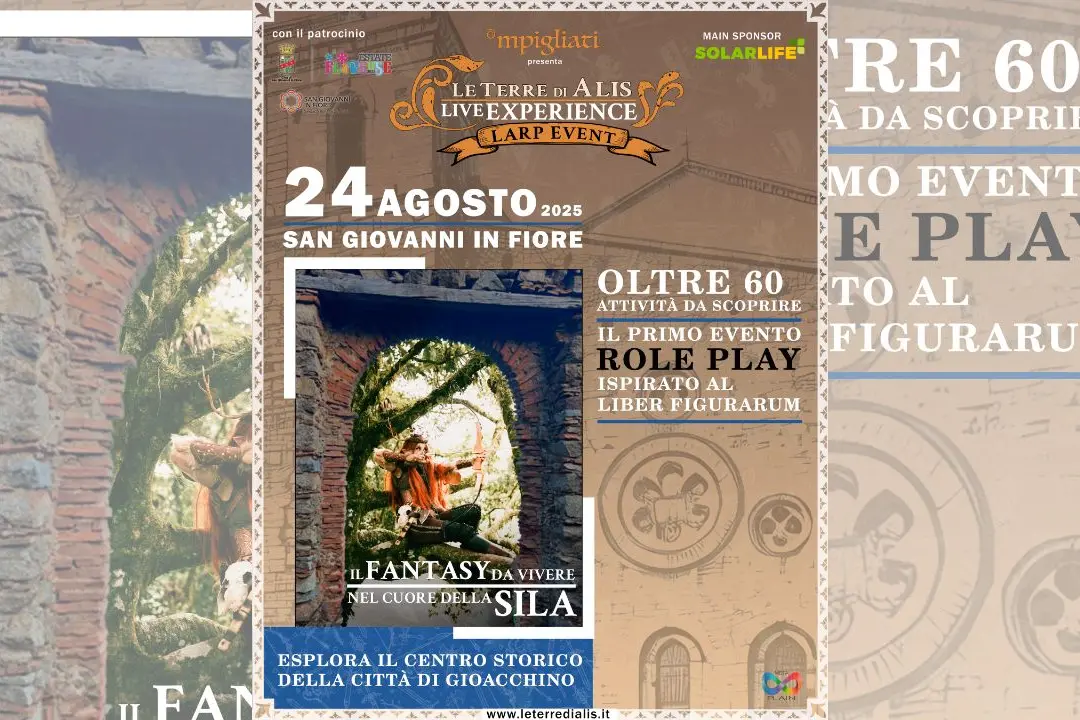 A San Giovanni in Fiore sale l’attesa per Le Terre di Alis, l’evento fantasy-medievale ispirato a Gioacchino da Fiore