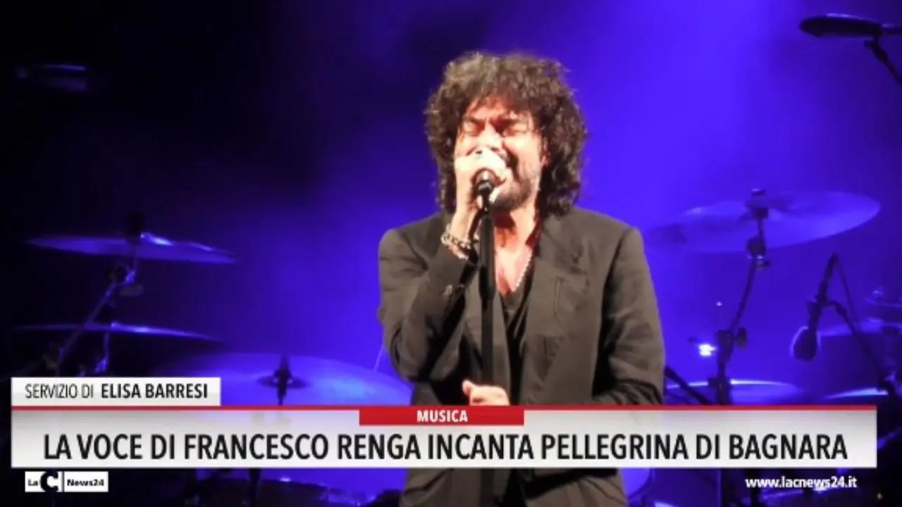 La voce di Francesco Renga incanta Pellegrina di Bagnara
