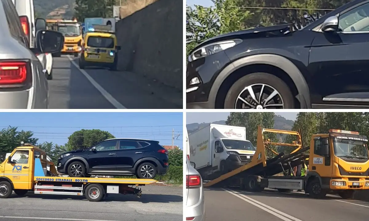 Incidente a Fuscaldo: scontro tra un SUV e un camioncino\u00A0sulla Statale 18