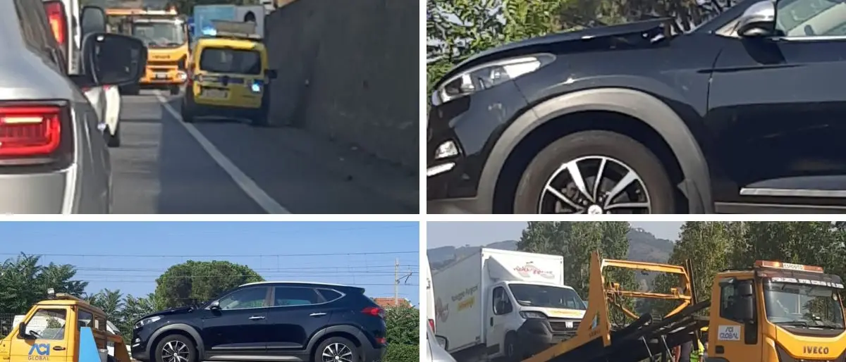 Incidente a Fuscaldo: scontro tra un SUV e un camioncino\u00A0sulla Statale 18