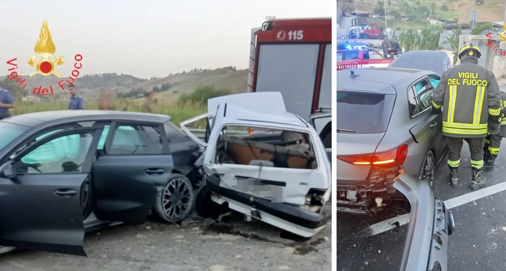 Scontro tra due auto a Catanzaro nelle prime ore del mattino: tre persone ferite\n