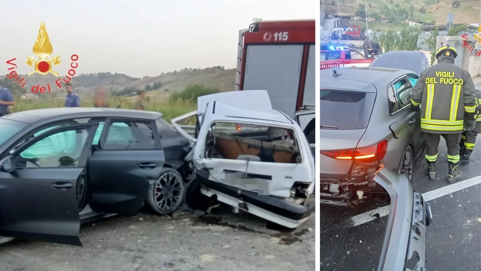 Scontro tra due auto a Catanzaro nelle prime ore del mattino: tre persone ferite\n