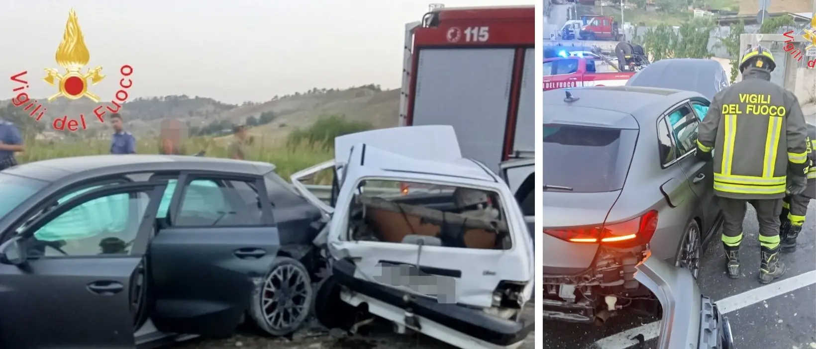 Scontro tra due auto a Catanzaro nelle prime ore del mattino: tre persone ferite\n