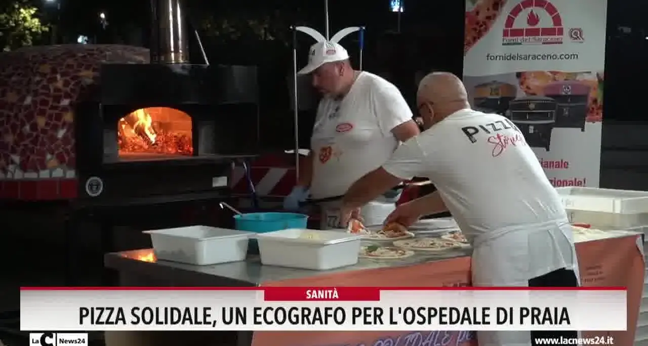 Pizza solidale, un ecografo per l'ospedale di Praia