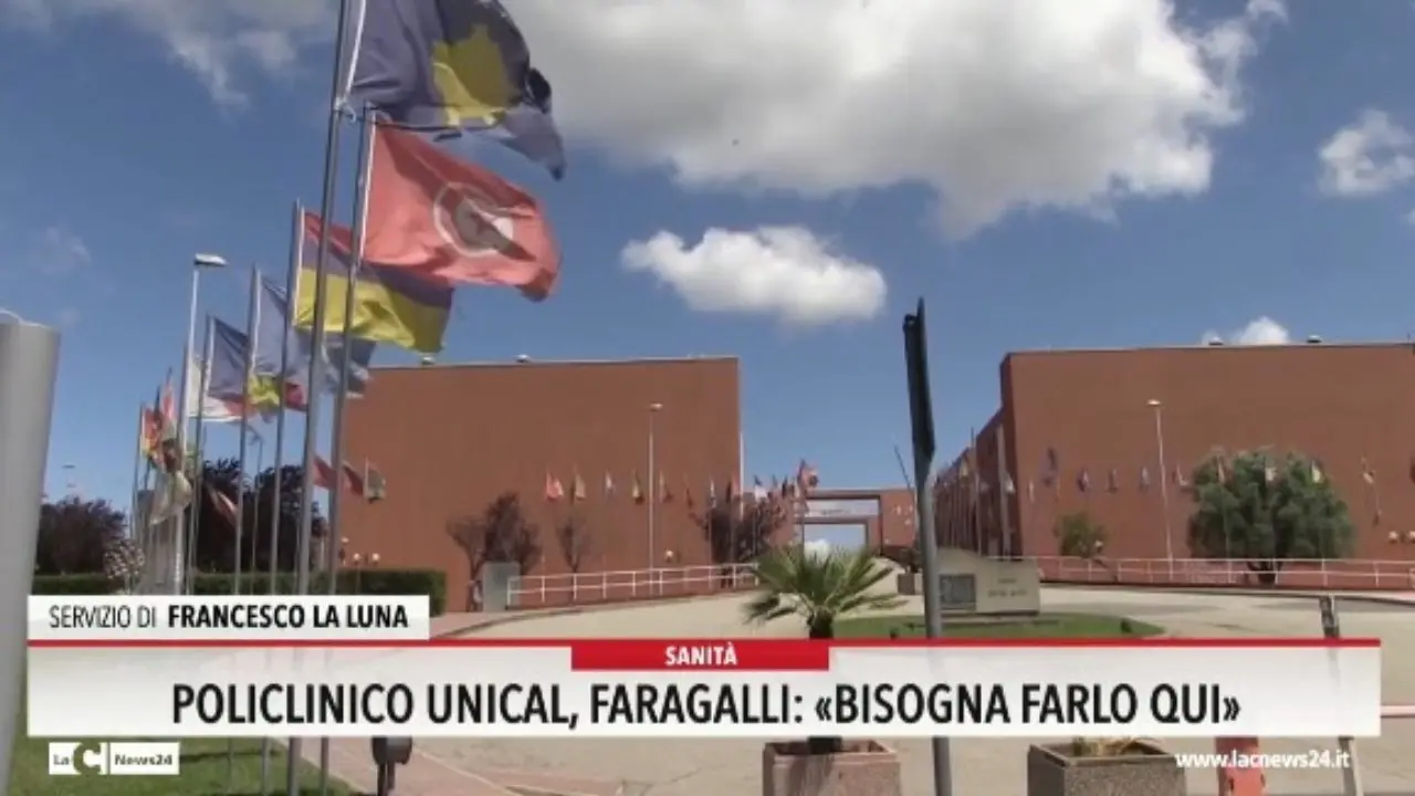 Policlinico Unical, Faragalli: «Bisogna farlo qui»