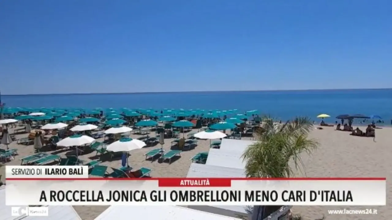 A Roccella Jonica gli ombrelloni meno cari d'Italia