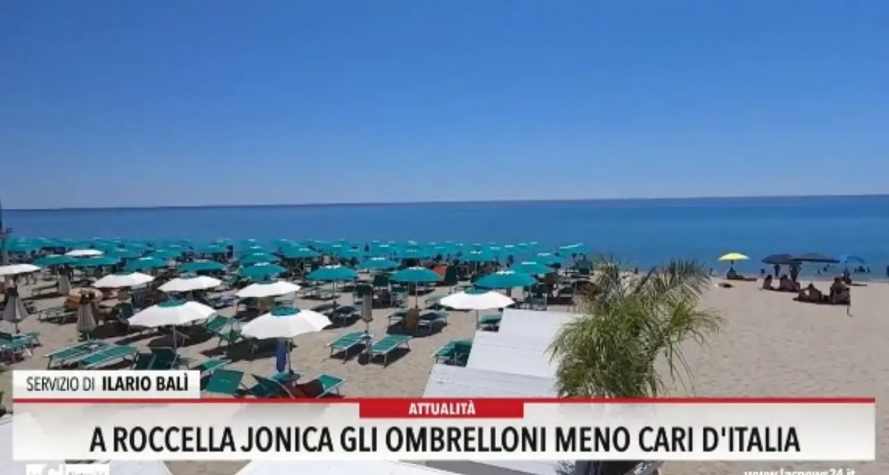 A Roccella Jonica gli ombrelloni meno cari d'Italia