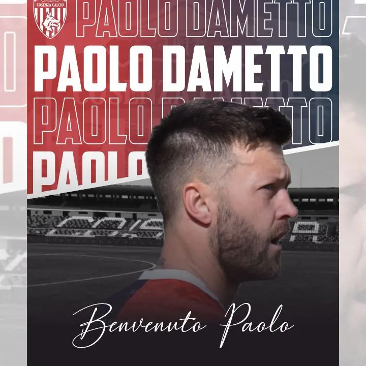 Calciomercato Cosenza, ufficiale Dametto: formula\u00A0e durata del contratto\n