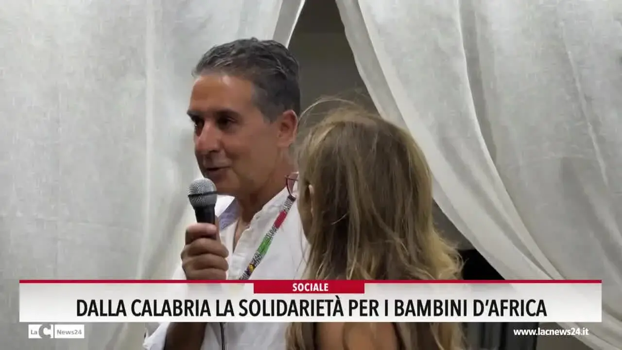 Dalla Calabria la solidarieta per i bambini d'Africa