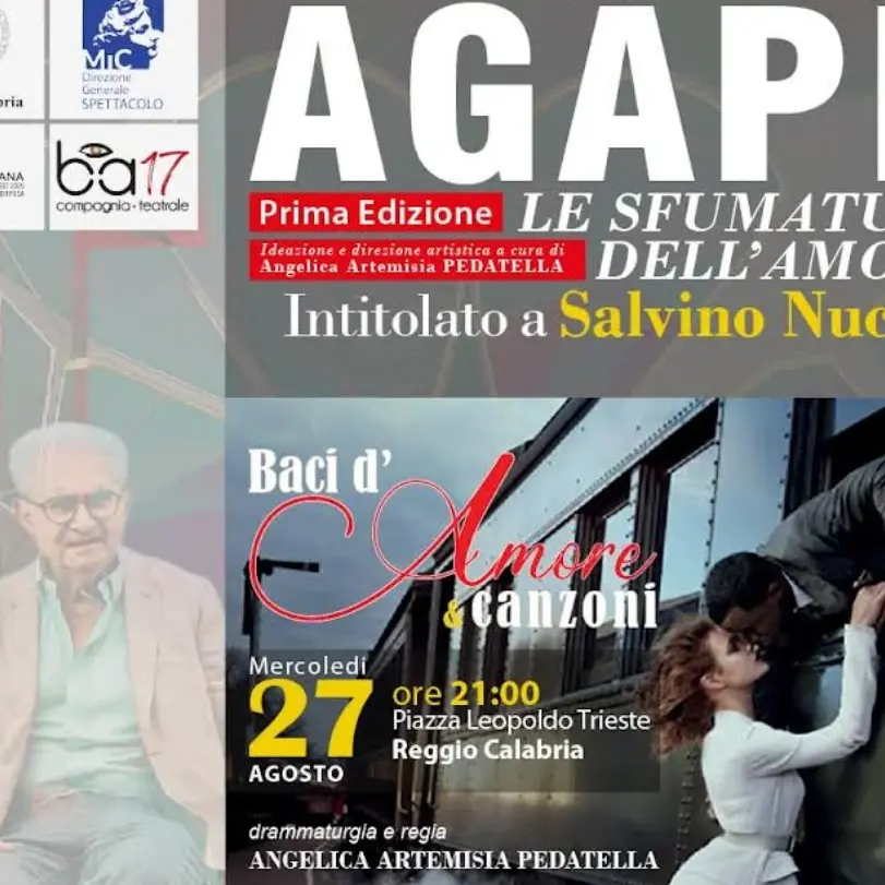 Baci d’amore e canzoni, all’anfiteatro di piazza Trieste a Reggio la commedia musicale della compagnia BA17\n