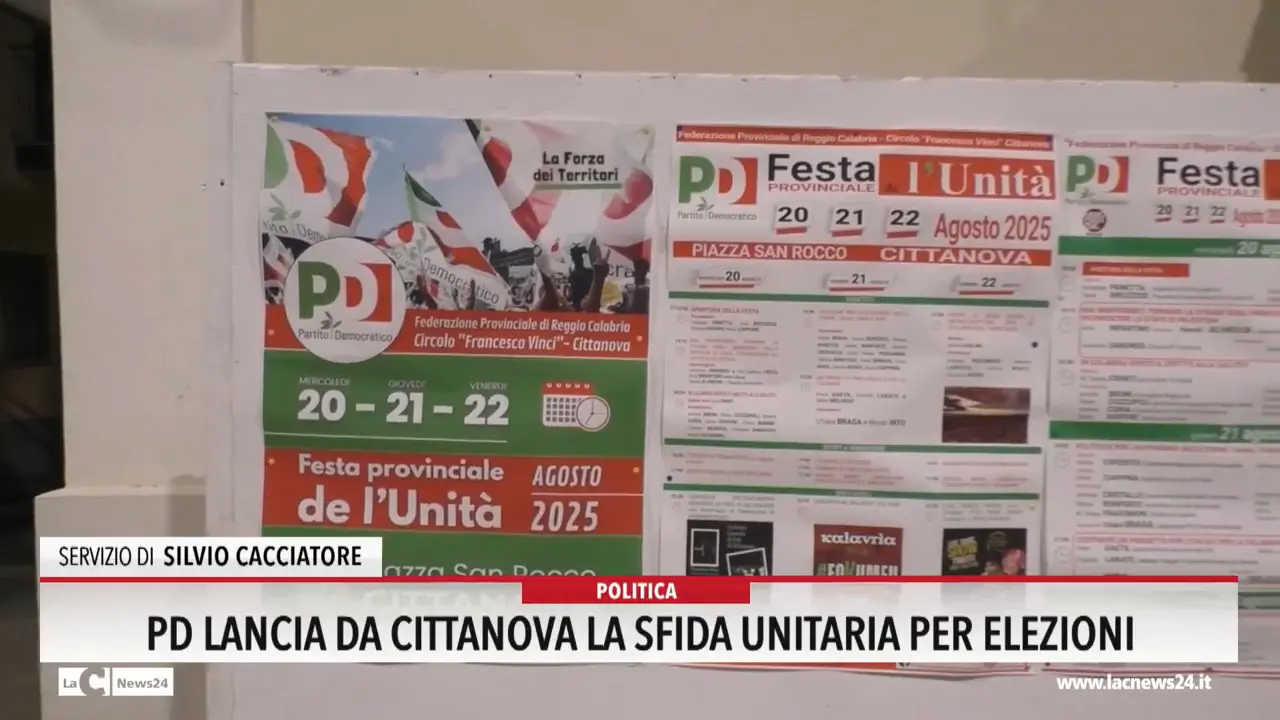 Pd lancia da Cittanova la sfida unitaria per elezioni