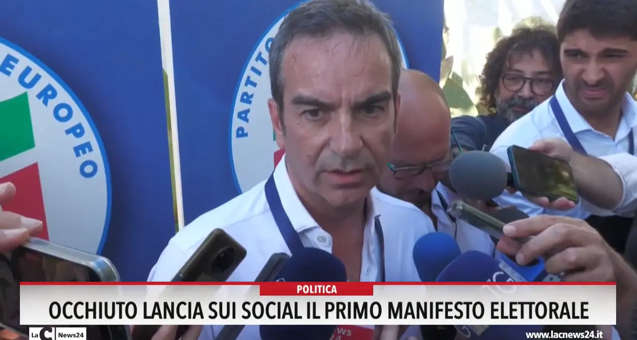 Occhiuto lancia sui social il primo manifesto elettorale