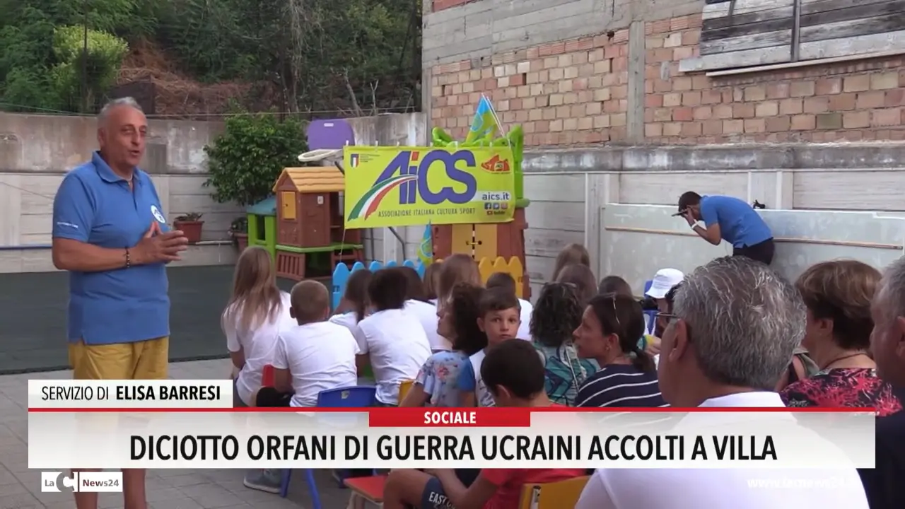 Diciotto orfani di guerra ucraini accolti a Villa San Giovanni