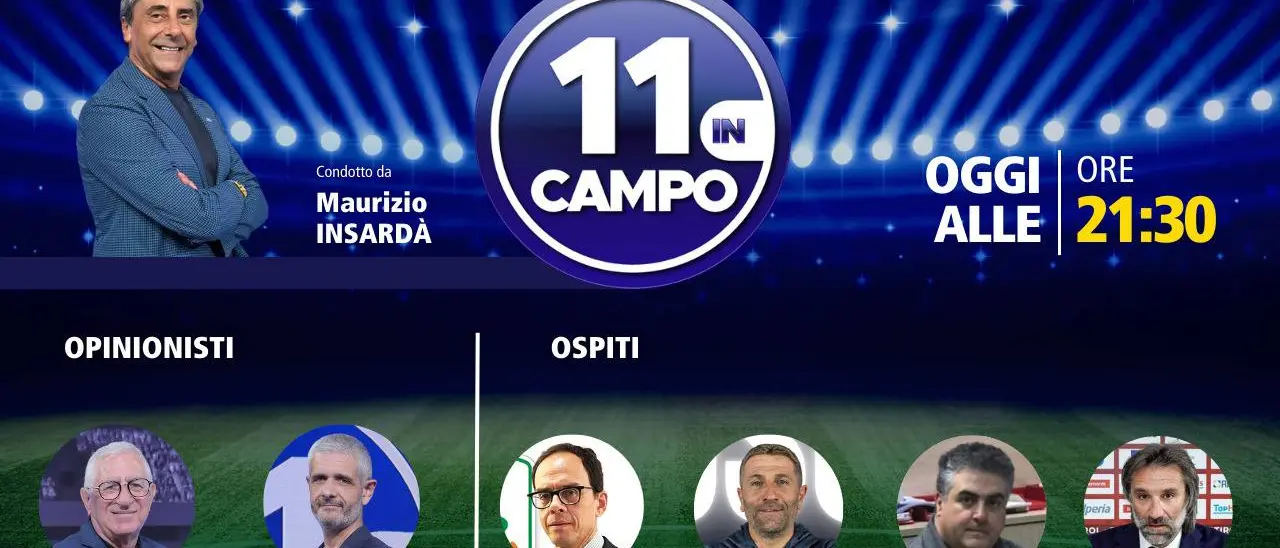 Ritorna “11 in campo”: il presidente della Lega B Bedin e l’allenatore del Cosenza Buscè tra gli ospiti della prima puntata\n