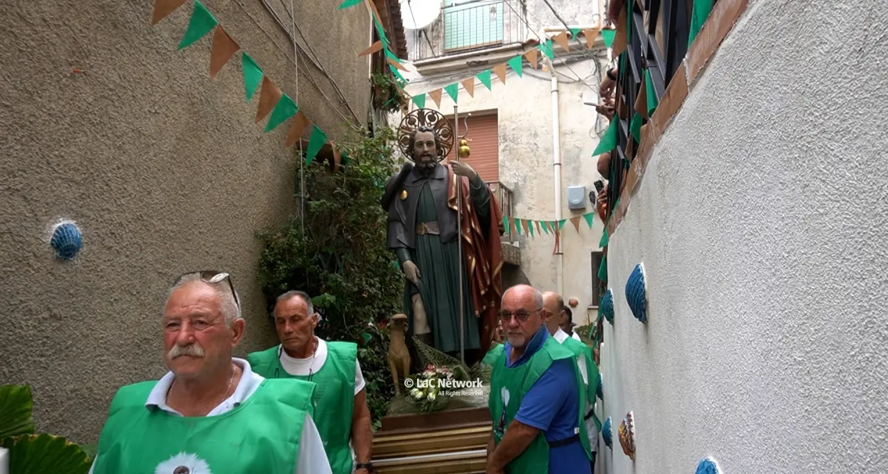 Un legame profondo che dura da 200 anni, a Grisolia festa grande per San Rocco