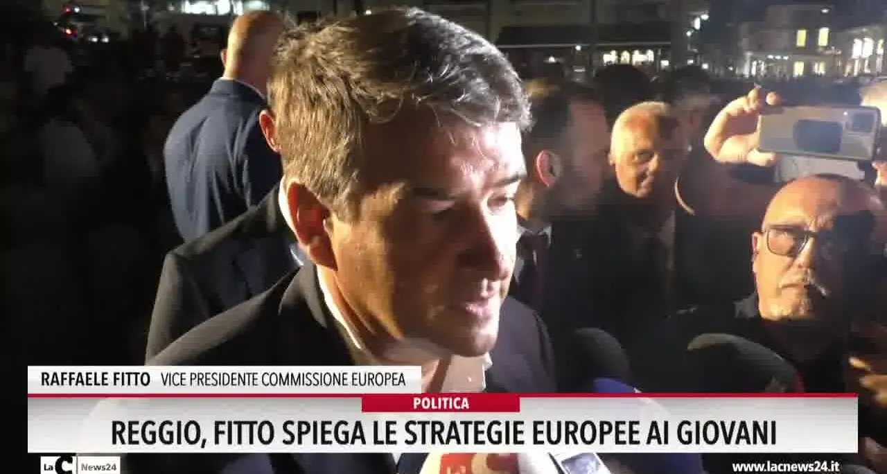 Reggio Calabria, Fitto spiega le strategie europee ai giovani