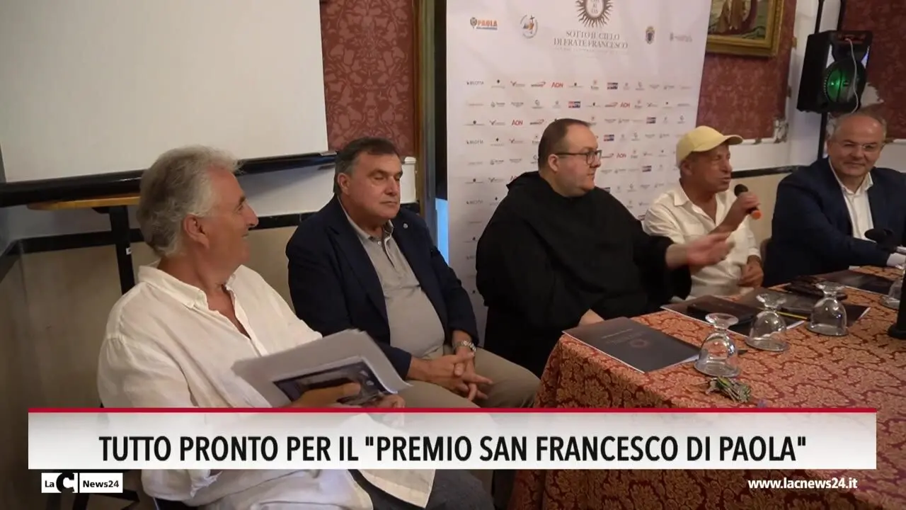 Tutto pronto per il premio San Francesco di Paola