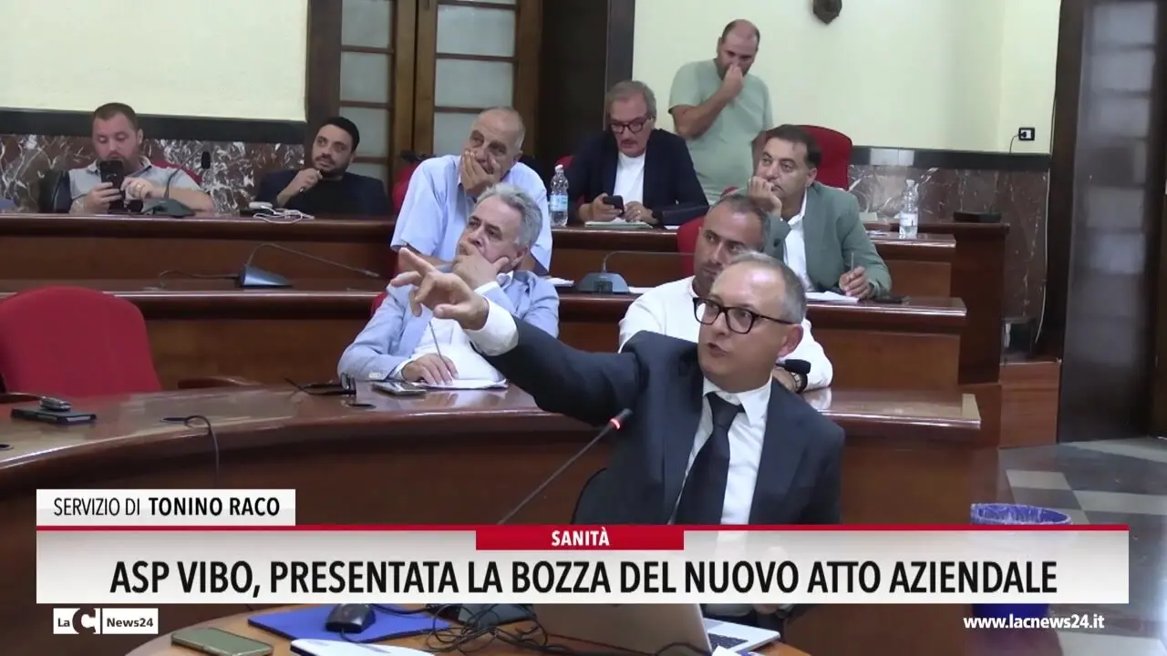 Asp Vibo, presentata la bozza del nuovo atto aziendale