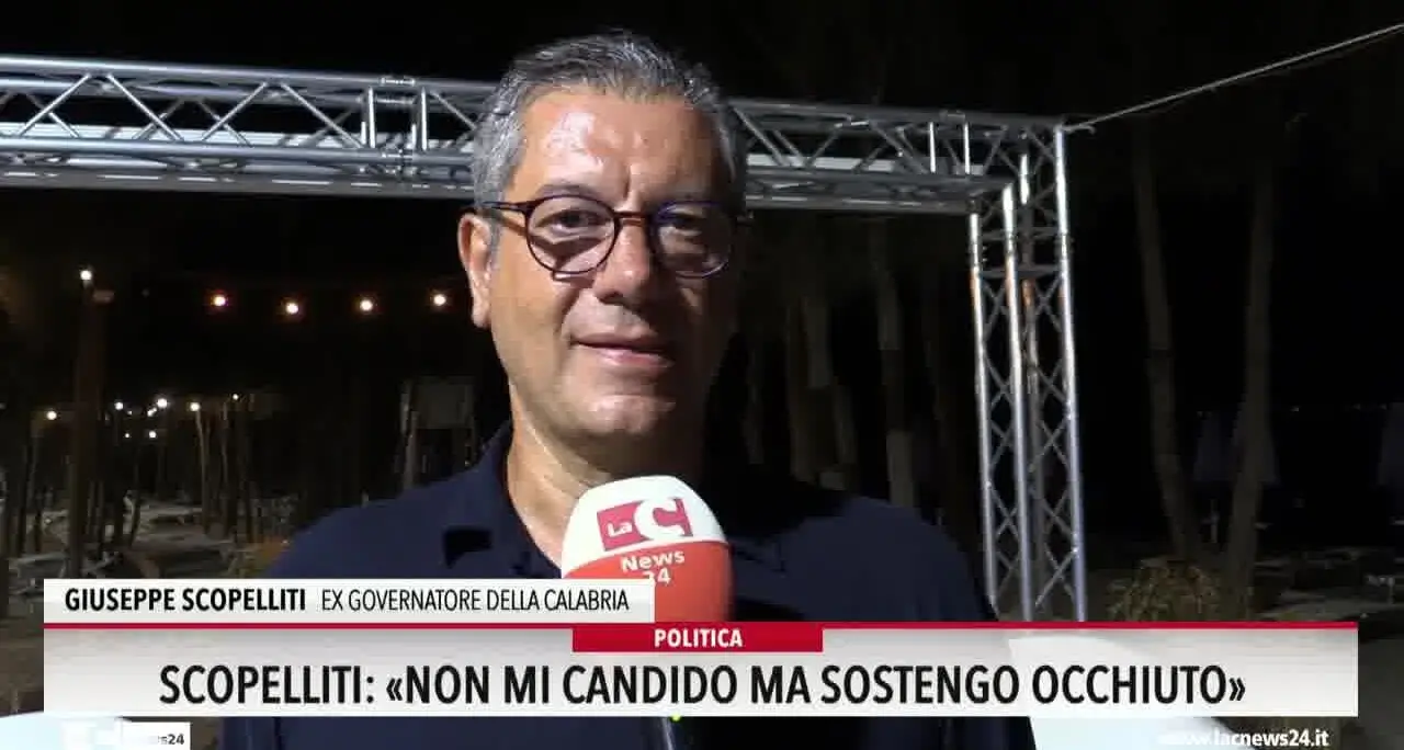 Regionali, Scopelliti: «Non mi candido ma sostengo Occhiuto»