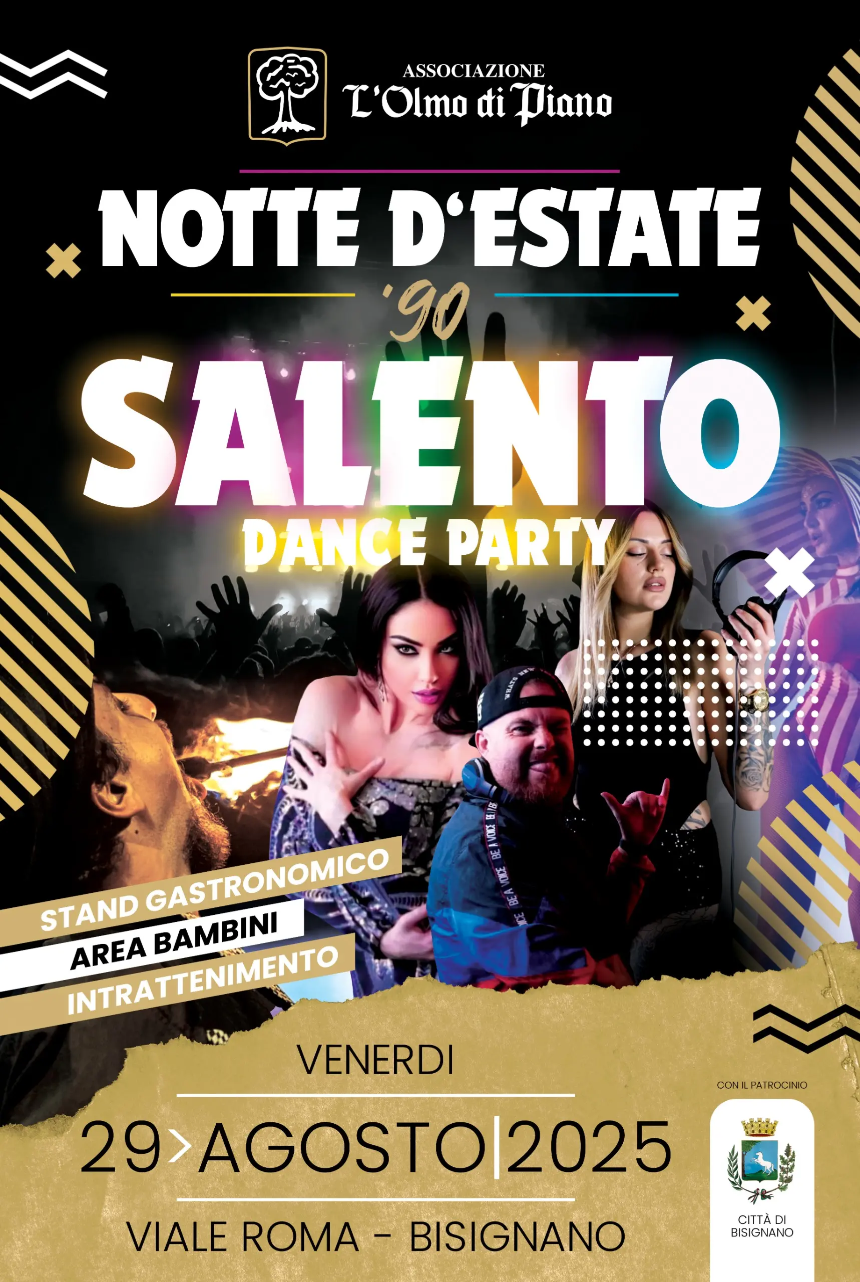 A Bisignano arriva il Salento Dance Party: musica anni ’90 e festa in piazza\n